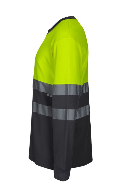Camiseta algodón bicolor ml av