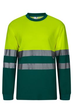 Camiseta algodón bicolor ml av