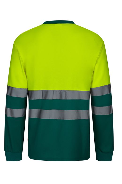 Camiseta algodón bicolor ml av