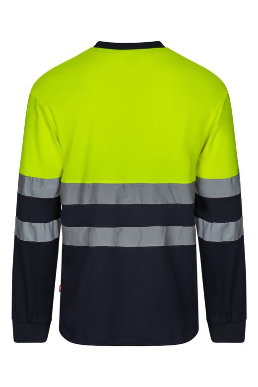 Camiseta algodón bicolor ml av