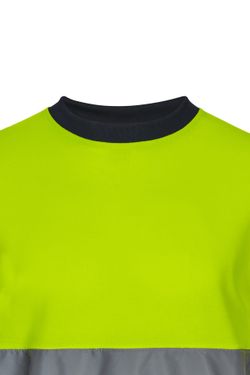 Camiseta algodón bicolor ml av