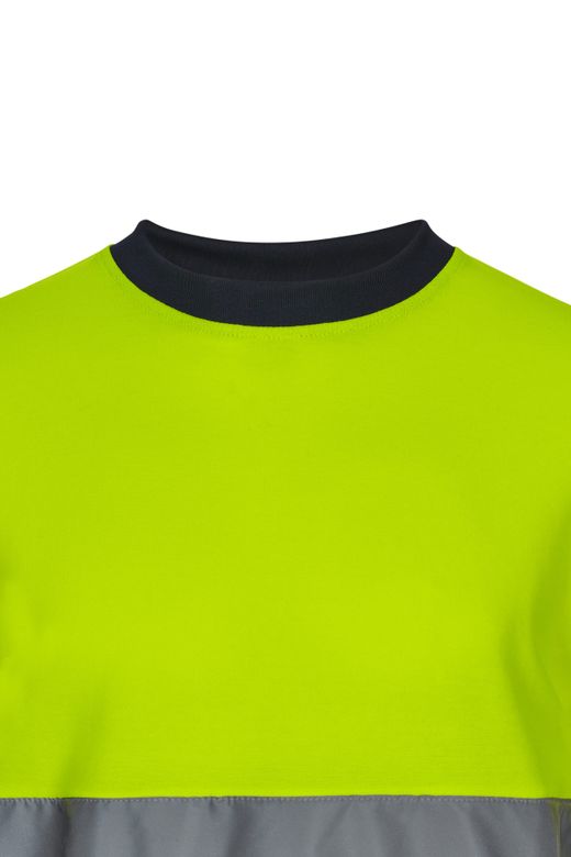 Camiseta algodón bicolor ml av