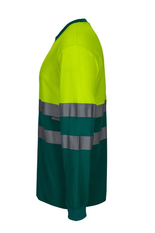 Camiseta algodón bicolor ml av