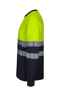 Camiseta algodón bicolor ml av