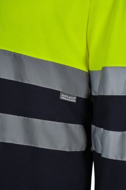 Camiseta algodón bicolor ml av