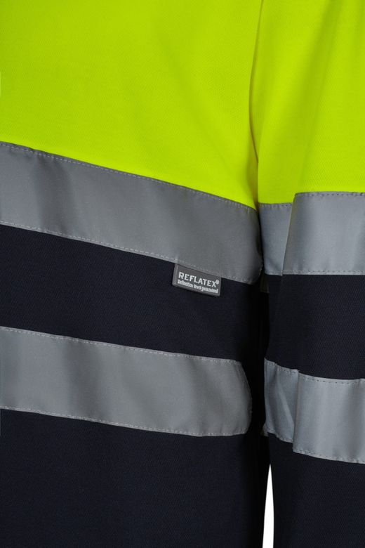 Camiseta algodón bicolor ml av