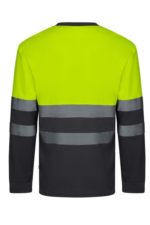 Camiseta algodón bicolor ml av