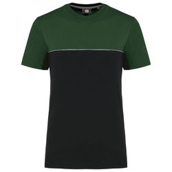 Camiseta bicolor ecorresponsable manga corta - Unisex