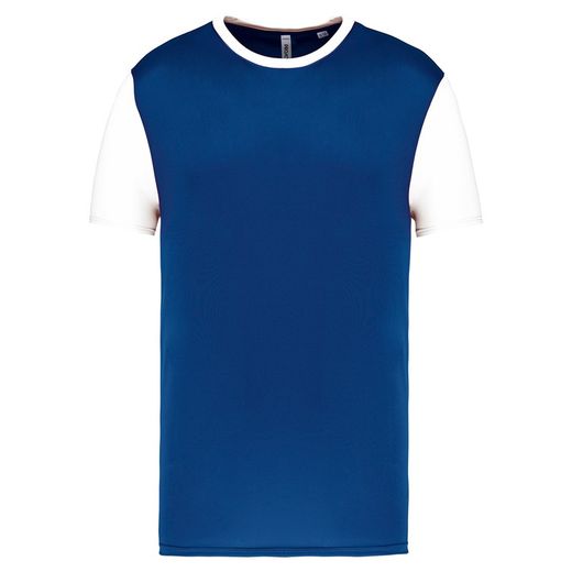 Zweifarbiges Kurzarmtrikot für Kinder