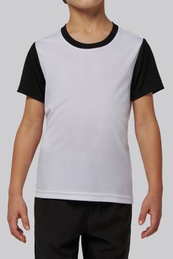 Zweifarbiges Kurzarmtrikot für Kinder