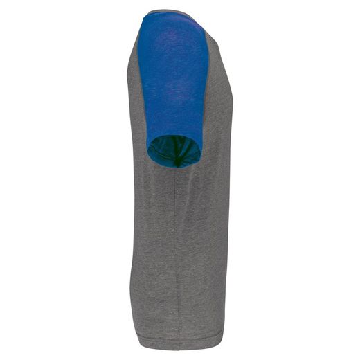 Zweifarbiges Triblend Sport-T-Shirt mit kurzen Ärmeln für Erwachsene
