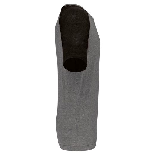 Zweifarbiges Triblend Sport-T-Shirt mit kurzen Ärmeln für Erwachsene