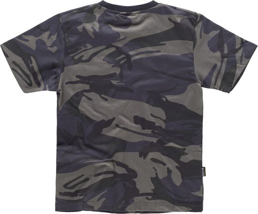 Camouflage Kurzarmhemd kombiniert mit schwarzem Camouflage Grey Black