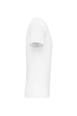 T-shirt com elastano decote em V Homem