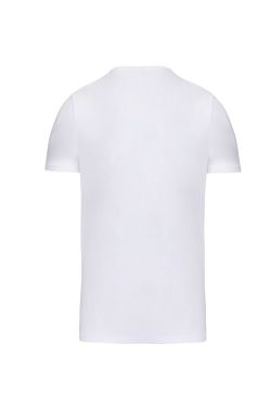 T-shirt com elastano decote em V Homem