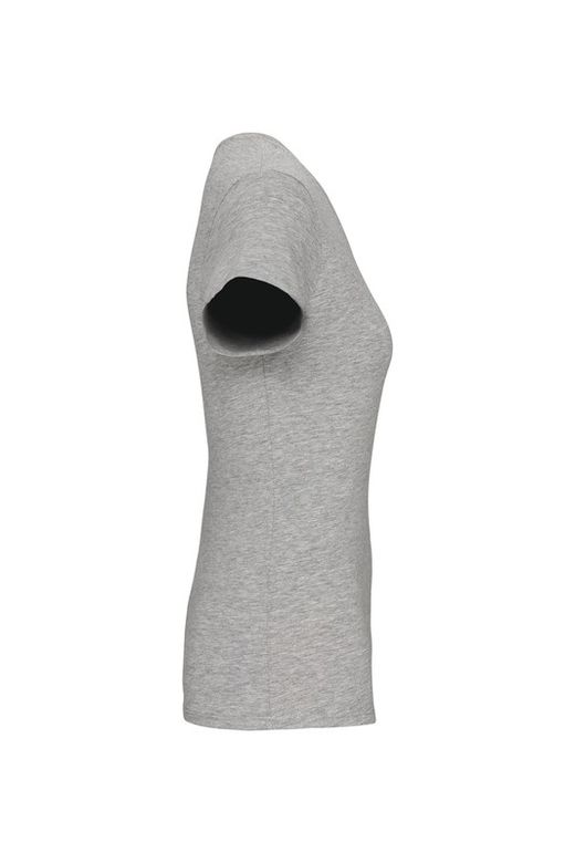 T-Shirt mit Elastane V-Ausschnitt Frau