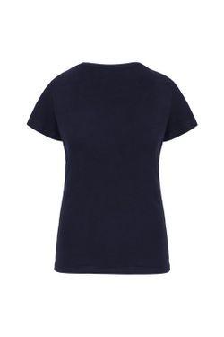 T-Shirt mit Elastane V-Ausschnitt Frau