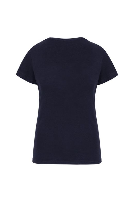 T-Shirt mit Elastane V-Ausschnitt Frau