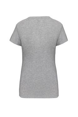 T-Shirt mit Elastane V-Ausschnitt Frau