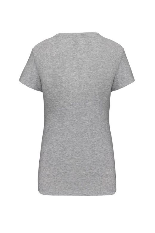 T-Shirt mit Elastane V-Ausschnitt Frau