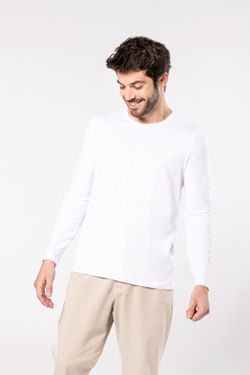 Camiseta masculina manga comprida elastano