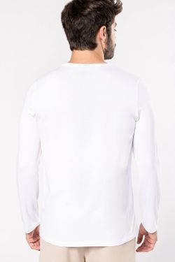 Camiseta masculina manga comprida elastano
