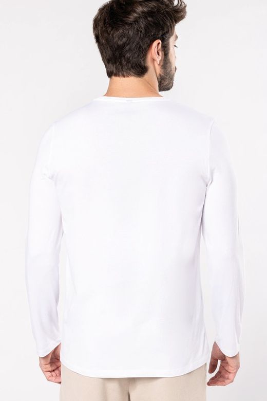 Camiseta masculina manga comprida elastano