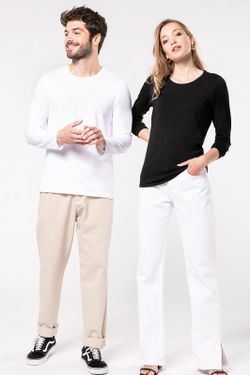 Camiseta masculina manga comprida elastano