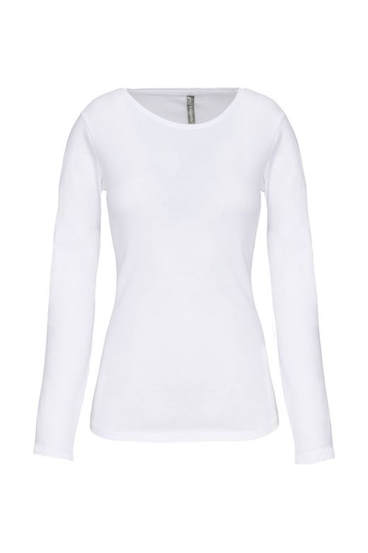 Camiseta Con Elastán Manga Larga Mujer