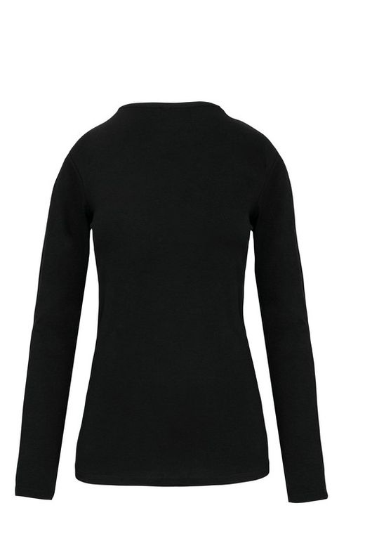 T-shirt Con Elastan Manica Lunga Donna