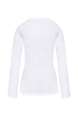 Camiseta Con Elastán Manga Larga Mujer