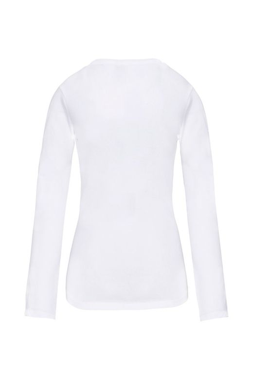 Camiseta Con Elastán Manga Larga Mujer