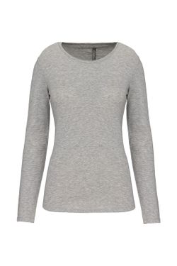 Camiseta Con Elastán Manga Larga Mujer