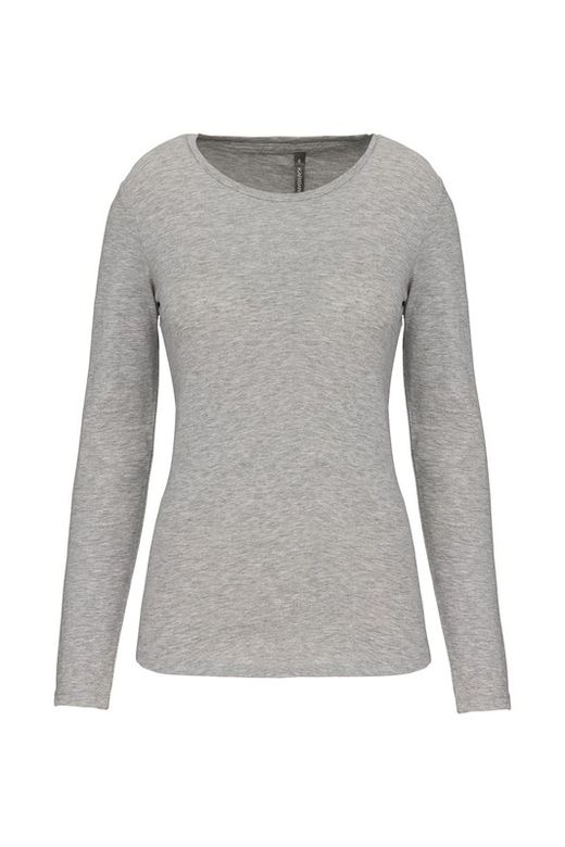Camiseta Con Elastán Manga Larga Mujer
