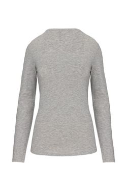 Camiseta Con Elastán Manga Larga Mujer
