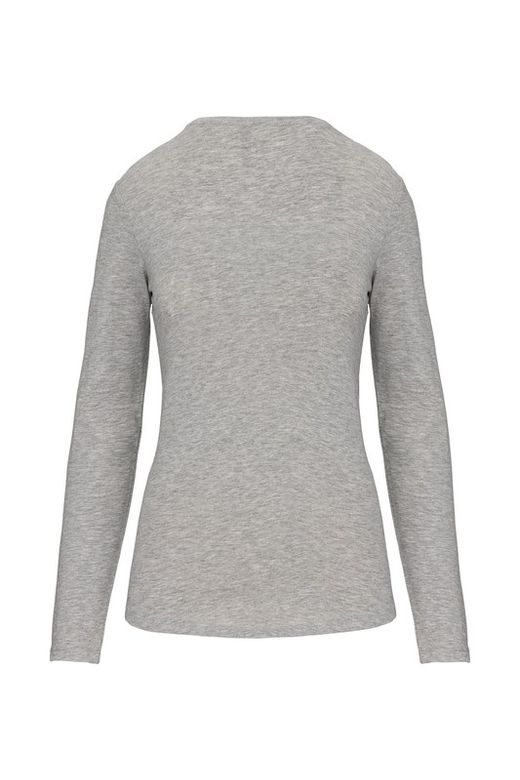 Camiseta Con Elastán Manga Larga Mujer
