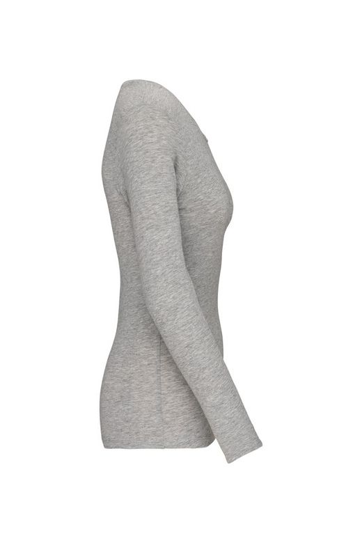 Camiseta Con Elastán Manga Larga Mujer
