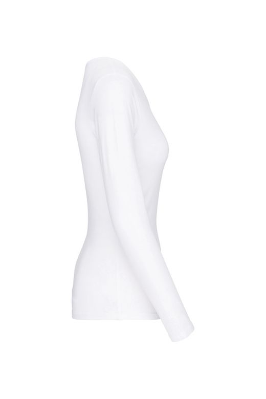 Camiseta Con Elastán Manga Larga Mujer