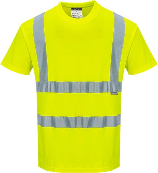 Baumwoll-Comfort-Warnschutz-Kurzarmshirt