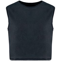 Camiseta crop ecorresponsable sin mangas mujer