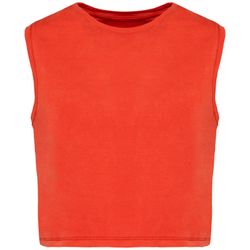 Umweltfreundliches ärmelloses Cropped Damen-T-Shirt