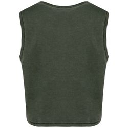 Umweltfreundliches ärmelloses Cropped Damen-T-Shirt