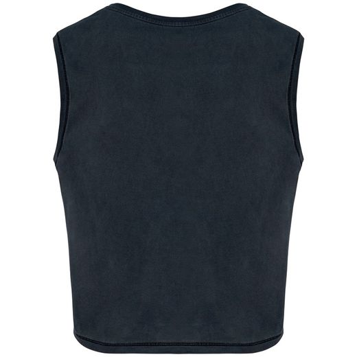 Umweltfreundliches ärmelloses Cropped Damen-T-Shirt