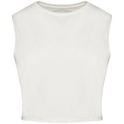 Umweltfreundliches ärmelloses Cropped Damen-T-Shirt