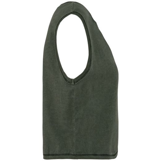 Umweltfreundliches ärmelloses Cropped Damen-T-Shirt