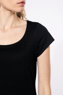 Camiseta cuello barco mujer