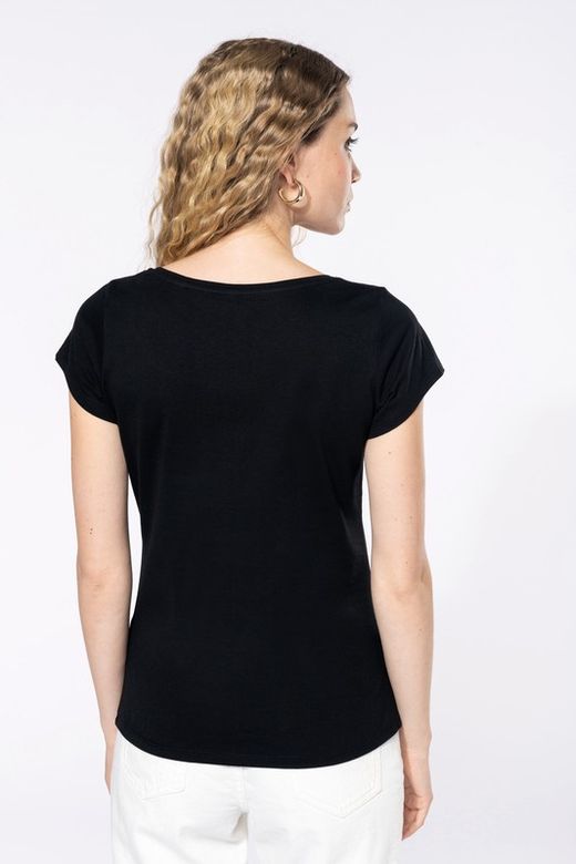 Camiseta cuello barco mujer