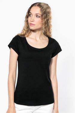 Camiseta cuello barco mujer