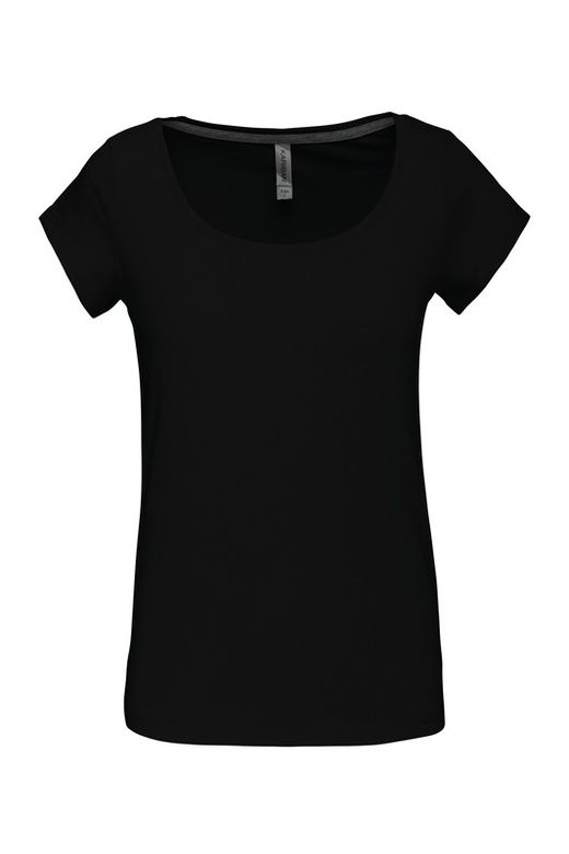 Camiseta cuello barco mujer