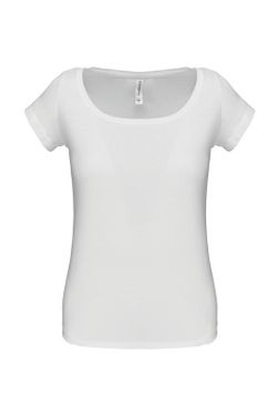 Camiseta cuello barco mujer